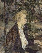 Henri de toulouse-lautrec Woman Seated in a Garden
